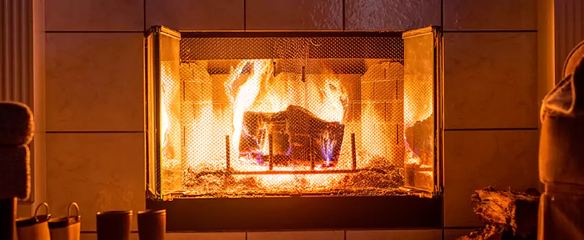 Mendota Hearth Landscape Fireplace Installation in Pittsburg, Kansas